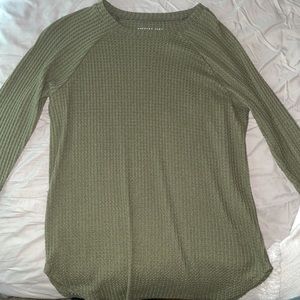 American Eagle waffle knit long sleeve